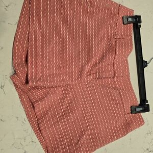 LOFT Textured Red and White Fabric